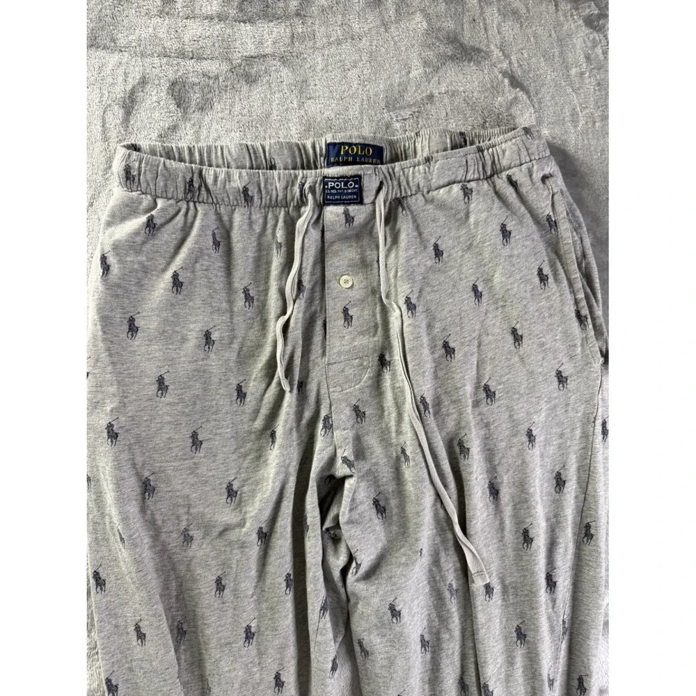 Polo Ralph Lauren Sleepwear Men's Pajama Pants L Gray For Parts